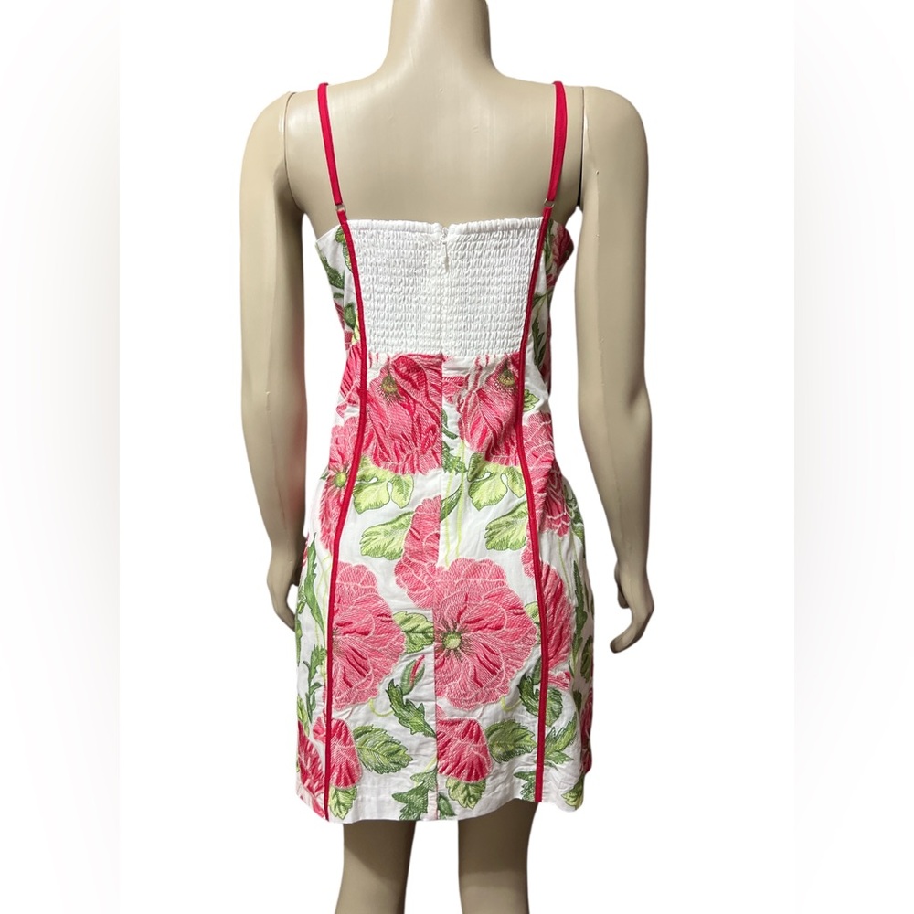 Adelyn Rae XL Fei Embroidered Floral Print V-Neck Sleeveless Sheath Mini Dress - Picture 7 of 11